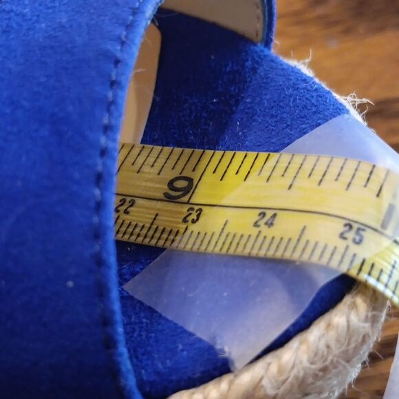 Footcandy Royal Blue Suede Platform Heels. - Picture 12 of 13